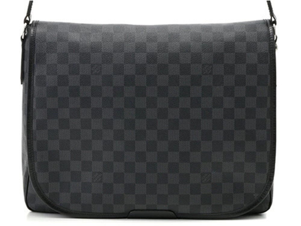 LOUIS VUITTON Bag Shoulder Renzo Damier Graphite Black